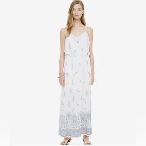 Club Monaco Silk White Maxi Dress